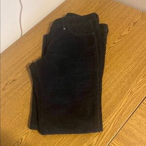 Athleta Black Straight-Leg Corduroy
